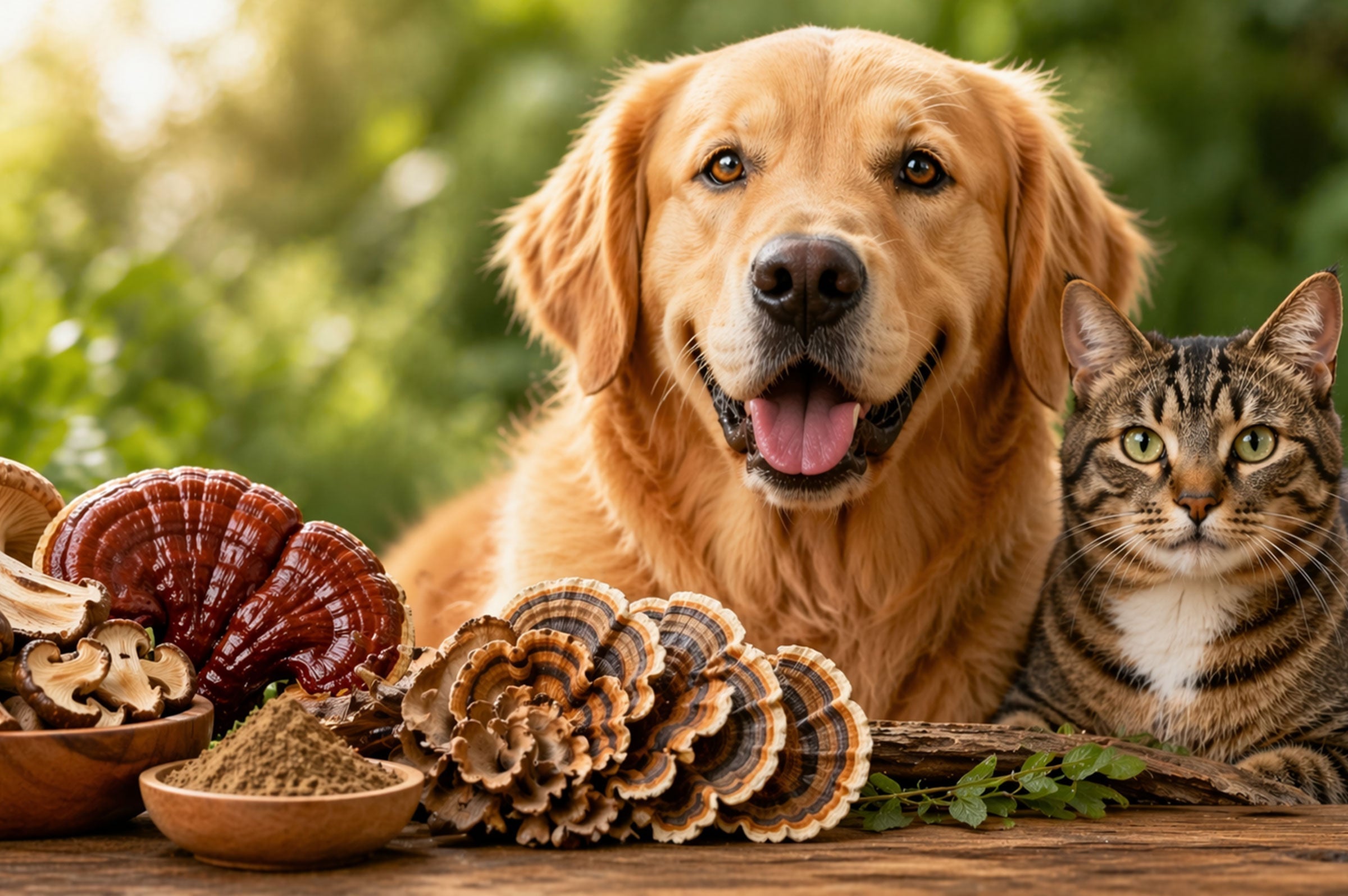 Functional Mushrooms for Dogs and Cats: Benefits for Immune Health & Longevity