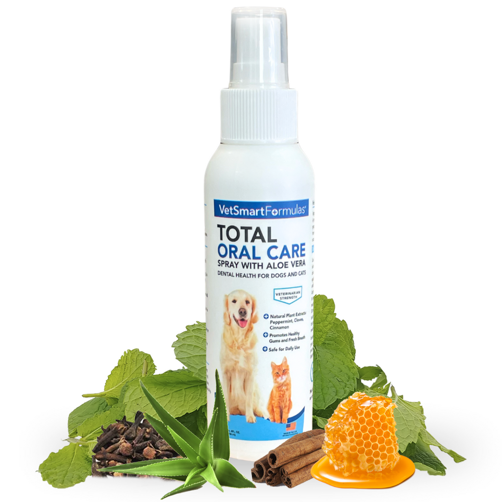 Total Oral Care Spray with Aloe vera ( Mouth Spray For Dogs) – Pet Wellness  Direct